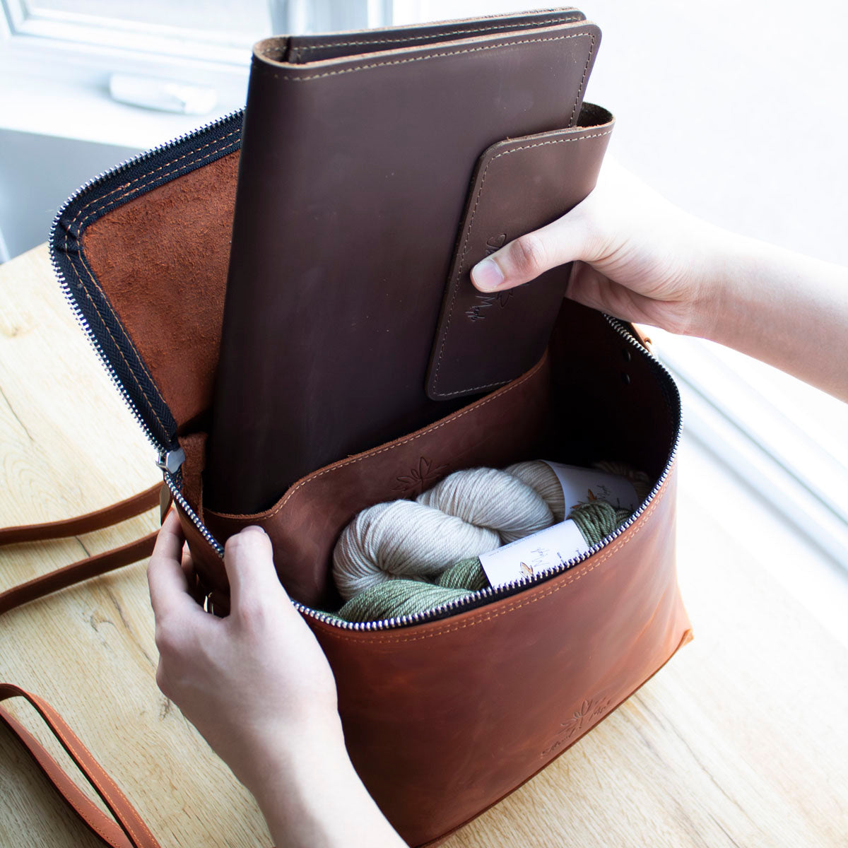 Leather Convertible Backpack