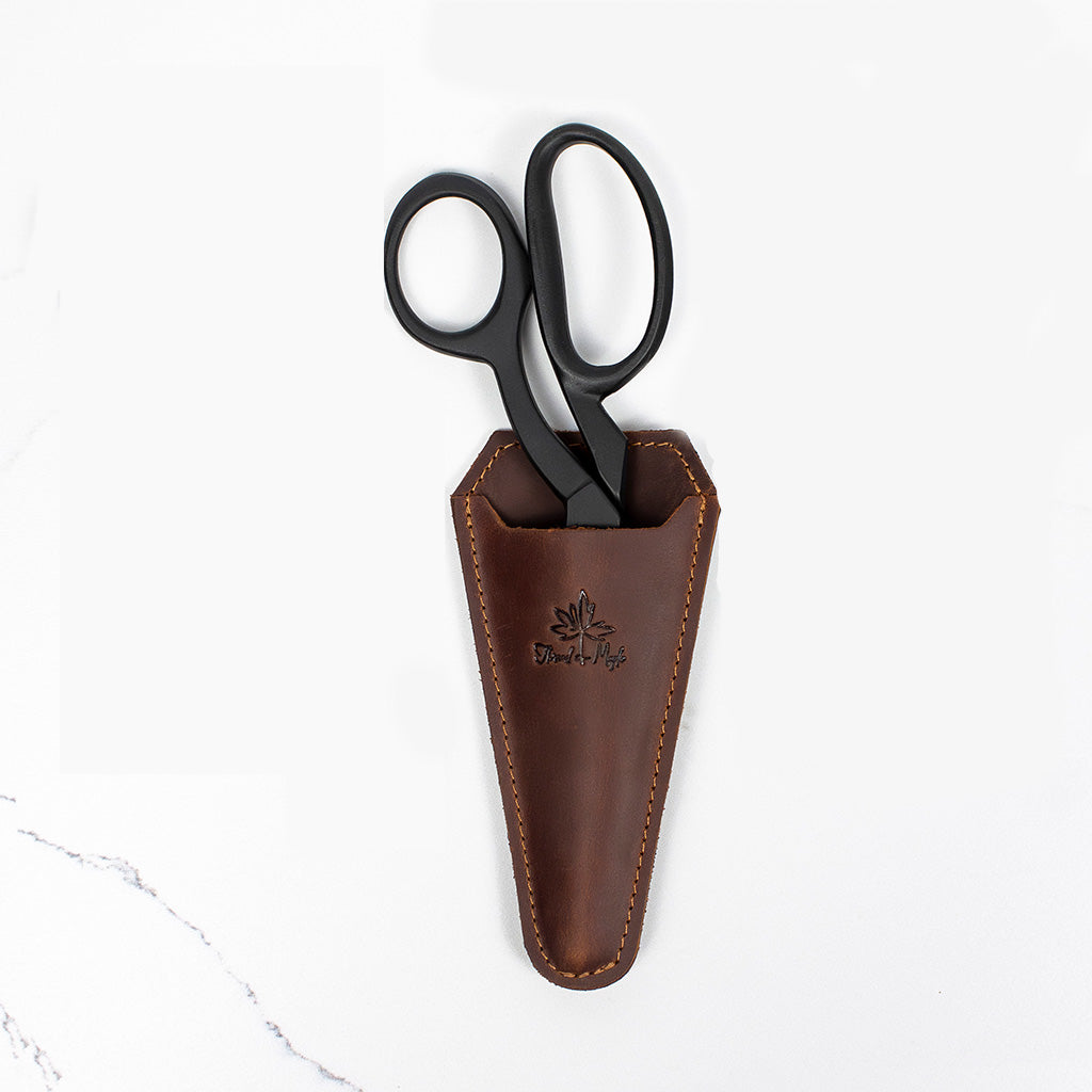 Leather Tall Magnetic Scissors Sheath