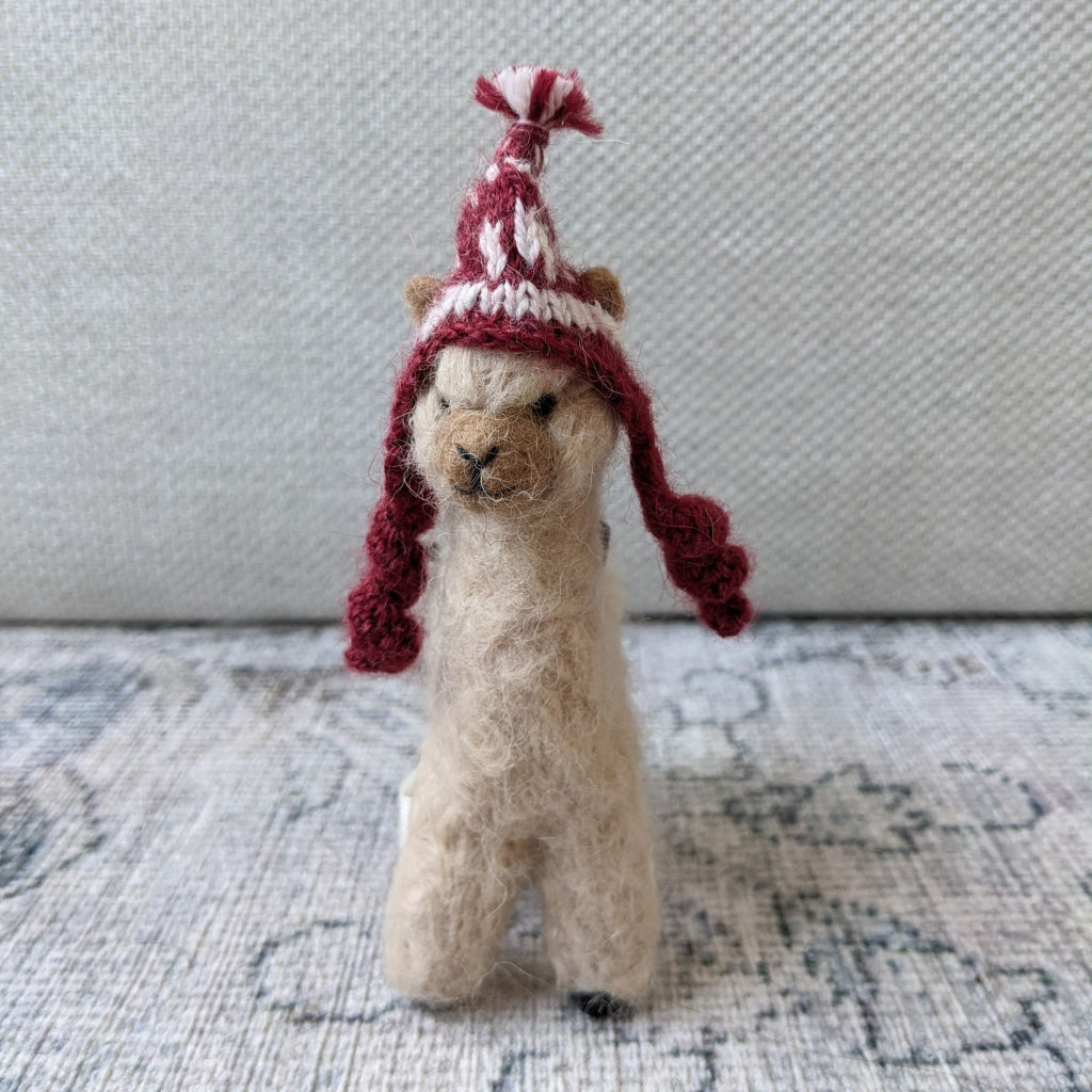 Alpaca Needle Felted Sculpture - Fawn - Peripherals