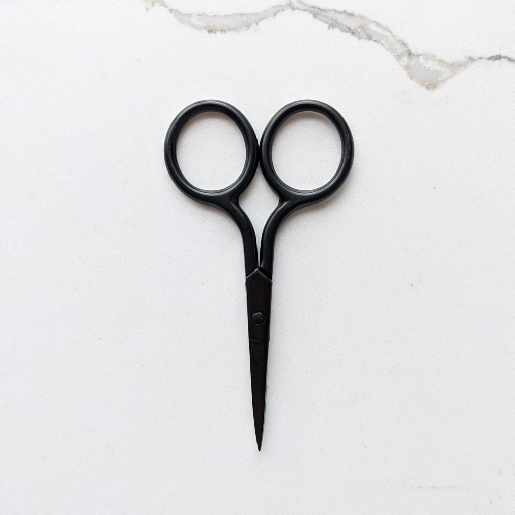 high quality black embroidery scissors