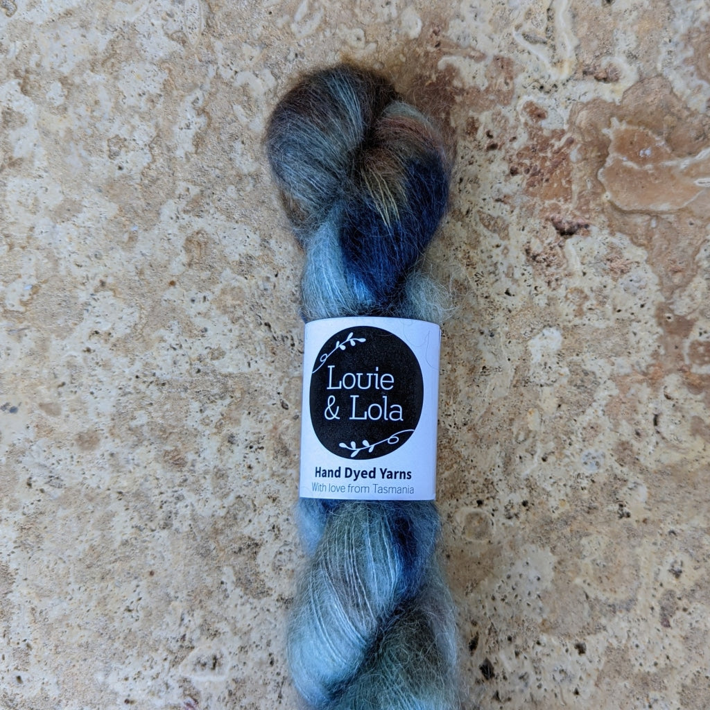 Louie & Lola Mohair Silk Lace - Rock Pool - Yarn