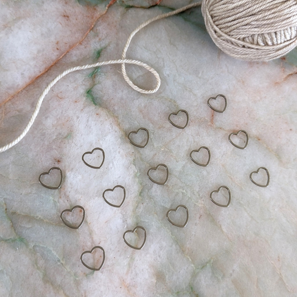 Steel Heart Stitch Markers