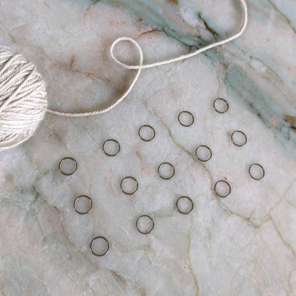 Metal Stitch Marker Rings, Blue Round Heart Shape 32pcs Prevent Slip  Crochet Stitch Markers for DIY Handcrafted Craft